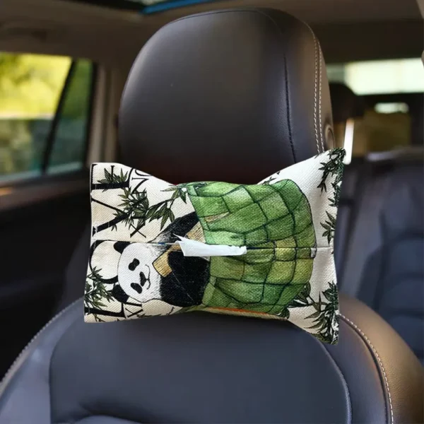 WPHHTB000264 Hand-Painted Style Panda Tissue Box Car Home Tissue Cover