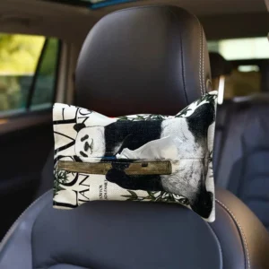 WPHHTB000265 Hand-Painted Style Panda Tissue Box Car Home Tissue Cover