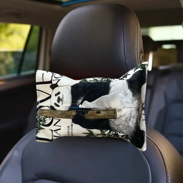 WPHHTB000265 Hand-Painted Style Panda Tissue Box Car Home Tissue Cover