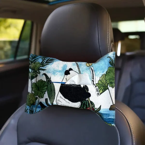 WPHHTB000266 Hand-Painted Style Panda Tissue Box Car Home Tissue Cover