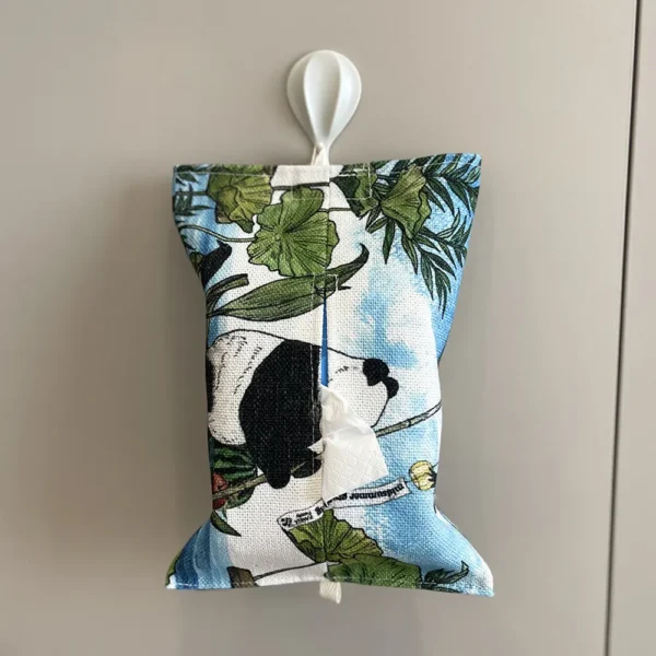 WPHHTB000272 Hand-Painted Style Panda Tissue Box Car Home Tissue Cover