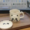 WPLSCPMU0187-01 Handcrafted Ceramic Panda Mug High-Quality Coffee Milk Cup