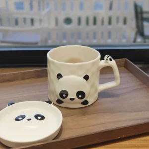 Handcrafted Ceramic Panda Mug High-Quality Coffee Milk Cup