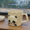 WPLSCPMU0187-02 Handcrafted Ceramic Panda Mug High-Quality Coffee Milk Cup