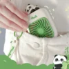 Handheld Cute Panda Portable Rechargeable Fan with Keychain