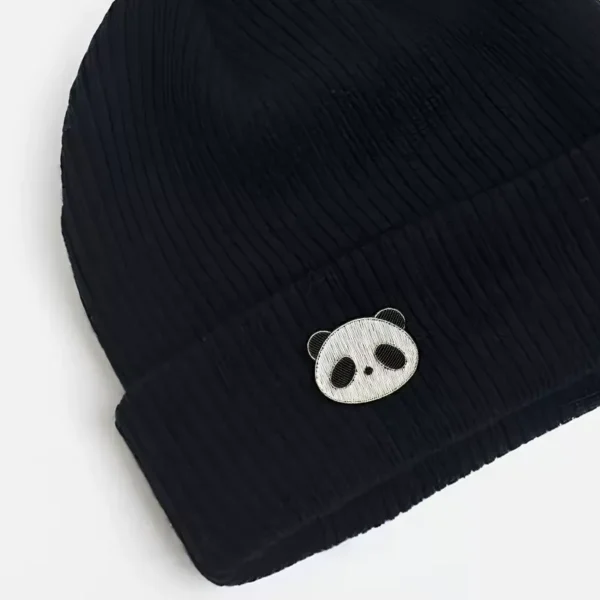 WPDCBR000187-0188-02 Handmade Embroidery Cute Panda Brooch Lapel Pin Accessory