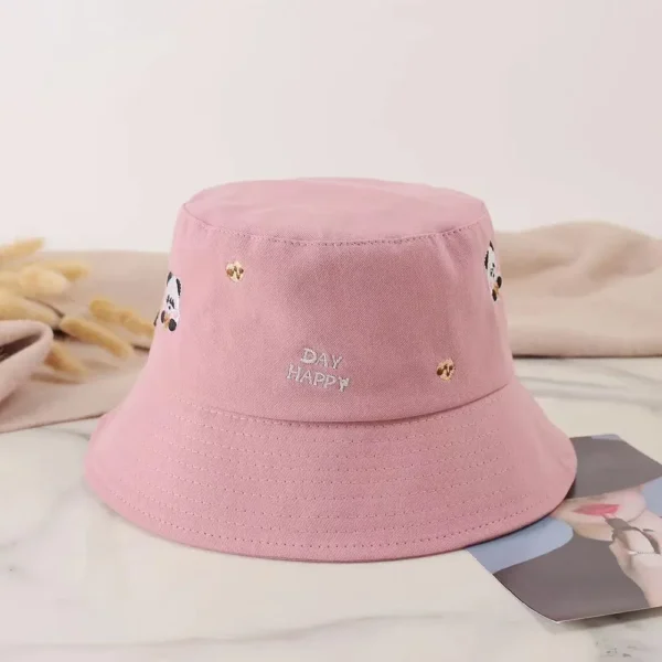 WPCTHABH0093 Happy Day Little Panda Bucket Hat Pink