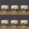 WPLSCPTC0044 High-End Ceramic Hand-Painted Panda Exquisite Tea Cup