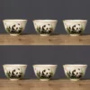 WPLSCPTC0045 High-End Ceramic Hand-Painted Panda Exquisite Tea Cup