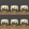 WPLSCPTC0046 High-End Ceramic Hand-Painted Panda Exquisite Tea Cup
