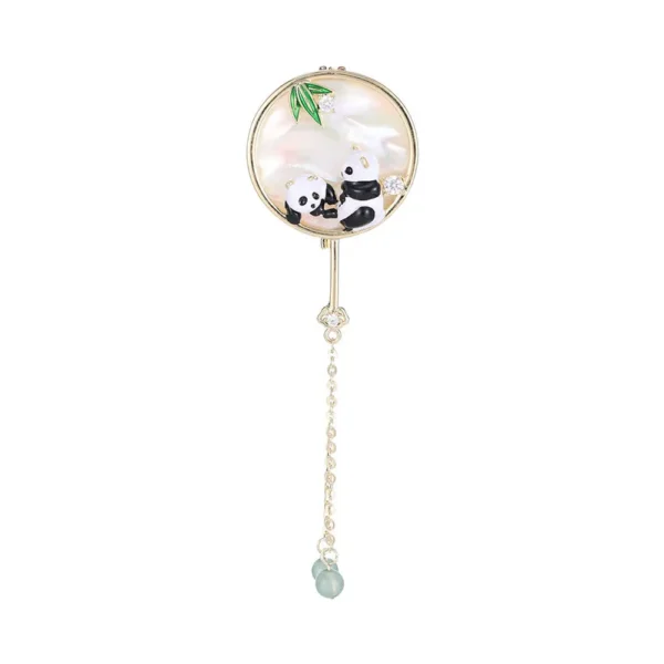 WPDCBR000140-03 High-End Chinese Style Panda Brooch Pin Fashion Accessory