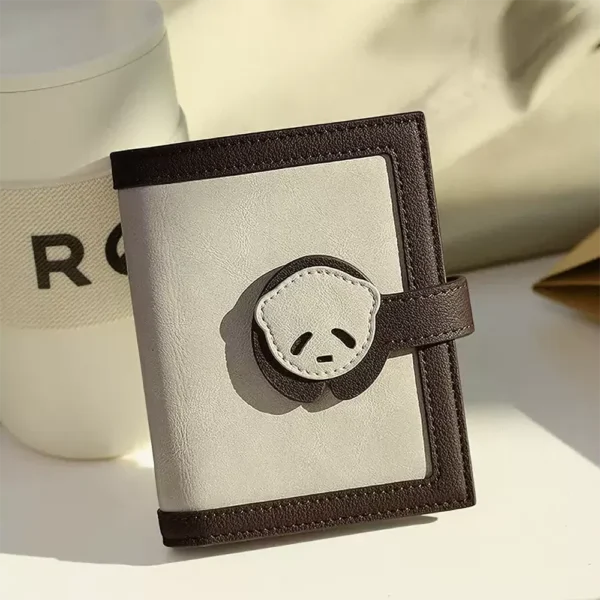 WPBGWC000186-02 High-End Panda Theme Short Wallet Large Capacity Card Slots