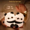 WPLSLM000339-03 Hugging Panda Night Light Bedroom Bedside Rechargeable Lamp