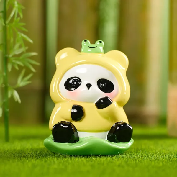 Joyful Theater Series Cartoon Panda Blind Box Figurine Ornament