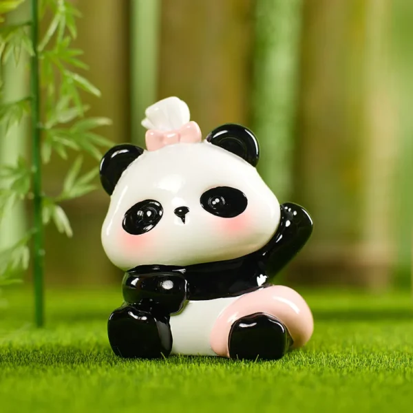 Joyful Theater Series Cartoon Panda Blind Box Figurine Ornament