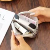 WPBGWC000165-04 Leather Coin Purse Double-Layer Zipper Wallet Multi-Function
