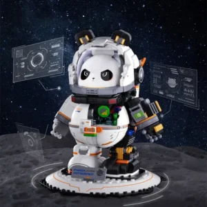 WPDTBB000183 Mechanical Panda Astronaut Building Blocks Trendy Ornament Gift