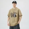 WPCTTS000612-617-01 Men's Lightweight T-Shirt with Vintage Cool Panda Biker Print