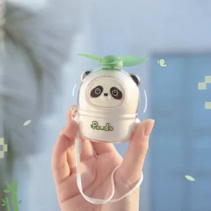 Mini Cartoon Panda-Shaped Portable Rechargeable Handheld Fan