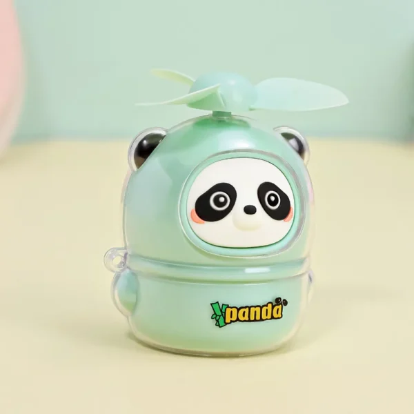 WPLSFN000234 Mini Cartoon Panda-Shaped Portable Rechargeable Handheld Fan