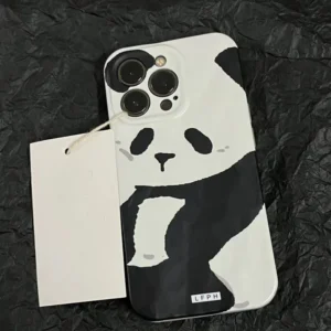 WPASPC000881-0896-01 Minimalist Panda Pattern Apple iPhone Protective Case