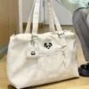 WPBGST000047-01 Minimalist Panda Pattern Shoulder Bag Large Capacity Tote