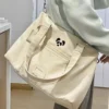 WPBGST000047-02 Minimalist Panda Pattern Shoulder Bag Large Capacity Tote