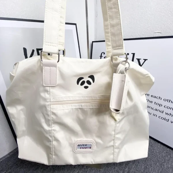 WPBGST000047-03 Minimalist Panda Pattern Shoulder Bag Large Capacity Tote