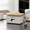 WPHHTB000278 Minimalist Panda Pattern Transparent Tissue Box Cover Home Use