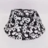 WPCTHABH0098 Multi-Color Casual Style Panda Print Sun Protection Bucket Hat