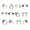 WPDCHA000244-0255 Multi-Style Cute Plush Panda Headband Hair Accessory