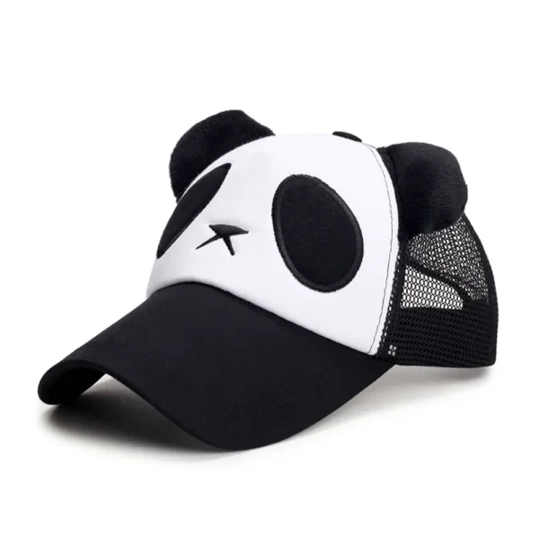 WPCTHASC0061 Multicolor Panda Design Baseball Cap Fashion Snapback Black