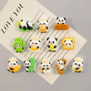 WPDCFM000052-0054-01 Multiple Cartoon Panda Creative Fridge Magnet Home Decors