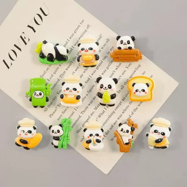 WPDCFM000052-0054-01 Multiple Cartoon Panda Creative Fridge Magnet Home Decors