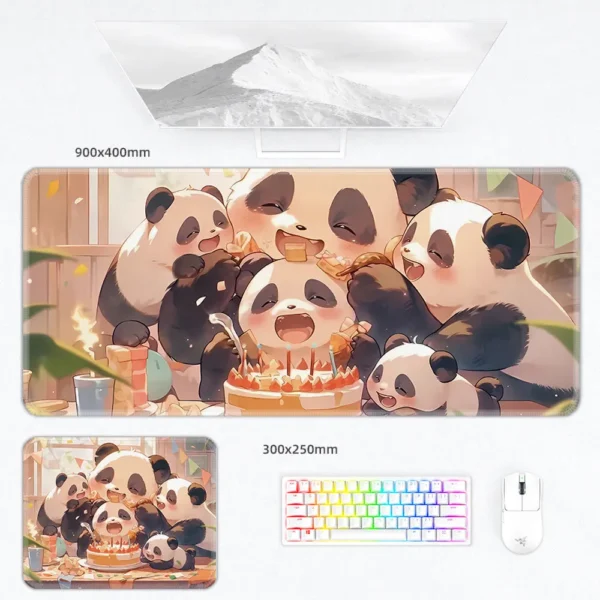 Multiple Style Cute Warm Panda Mouse Pad Keyboard Desk Mat