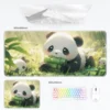Multiple Style Cute Warm Panda Mouse Pad Keyboard Desk Mat