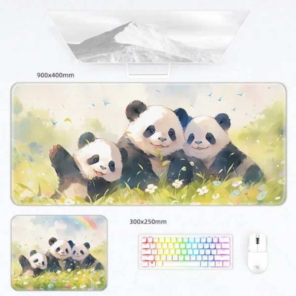 Multiple Style Cute Warm Panda Mouse Pad Keyboard Desk Mat