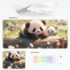 Multiple Style Cute Warm Panda Mouse Pad Keyboard Desk Mat