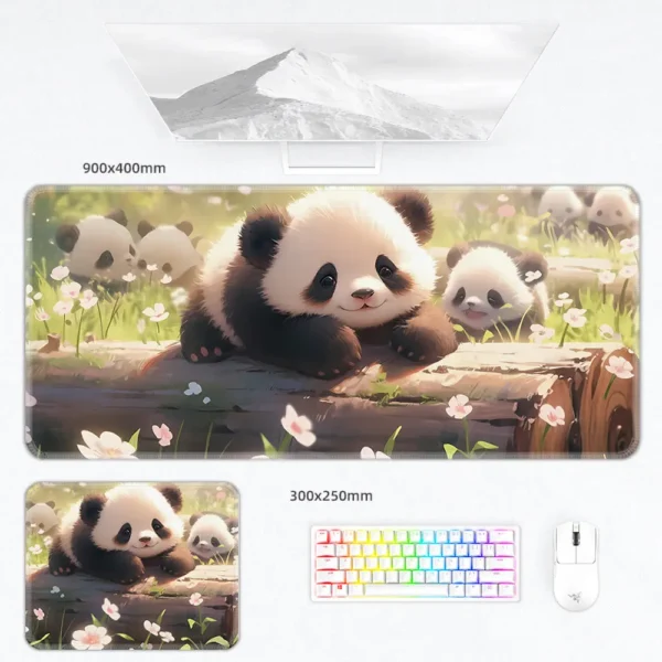 Multiple Style Cute Warm Panda Mouse Pad Keyboard Desk Mat