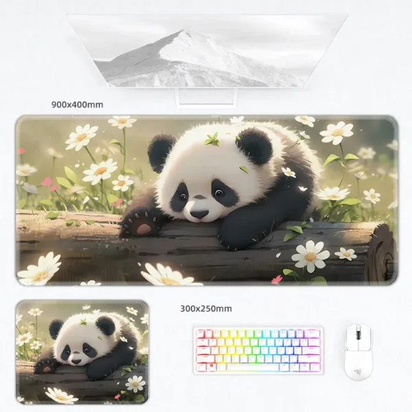 Multiple Style Cute Warm Panda Mouse Pad Keyboard Desk Mat
