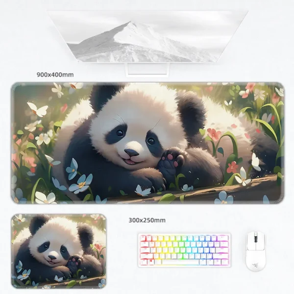Multiple Style Cute Warm Panda Mouse Pad Keyboard Desk Mat