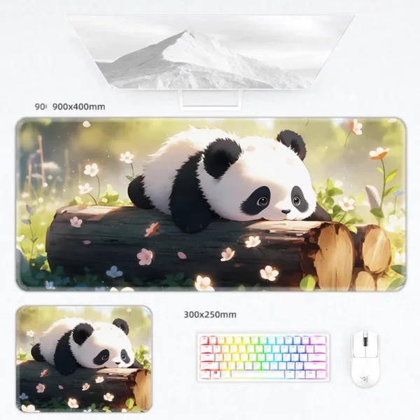 Multiple Style Cute Warm Panda Mouse Pad Keyboard Desk Mat