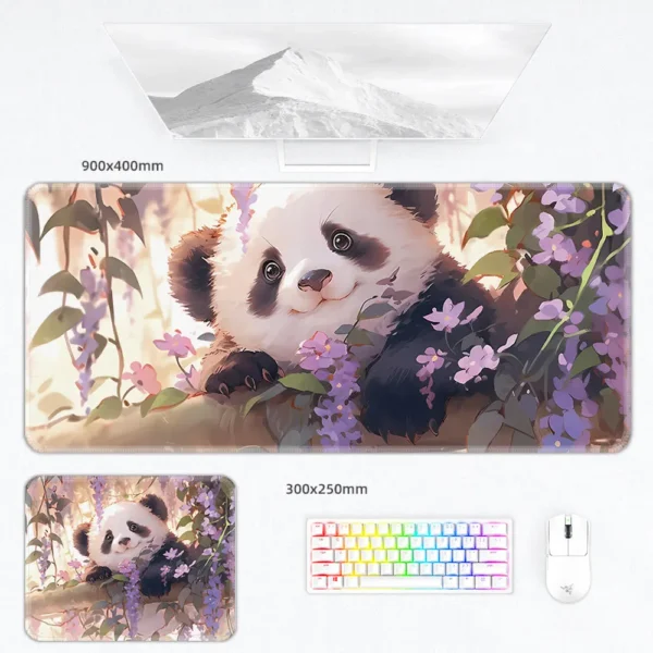 Multiple Style Cute Warm Panda Mouse Pad Keyboard Desk Mat