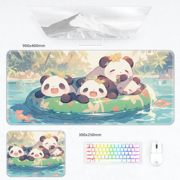 Multiple Style Cute Warm Panda Mouse Pad Keyboard Desk Mat