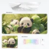 Multiple Style Cute Warm Panda Mouse Pad Keyboard Desk Mat