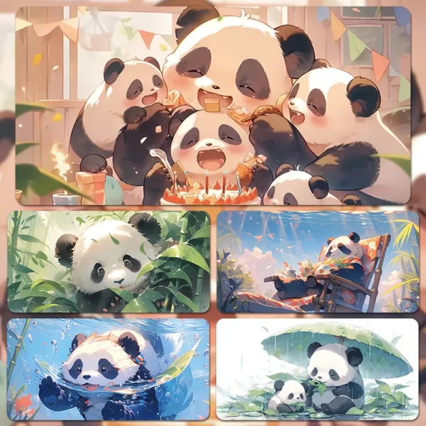 Multiple Style Cute Warm Panda Mouse Pad Keyboard Desk Mat