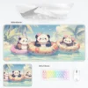 Multiple Style Cute Warm Panda Mouse Pad Keyboard Desk Mat