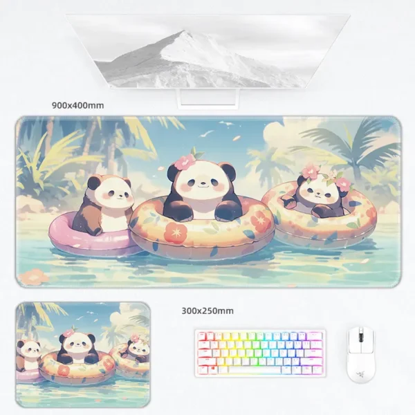 Multiple Style Cute Warm Panda Mouse Pad Keyboard Desk Mat