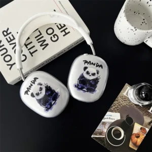 New Cool Panda Transparent Apple AirPods Max Protective Case