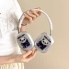 WPASEC000264-03 New Cool Panda Transparent Apple AirPods Max Protective Case